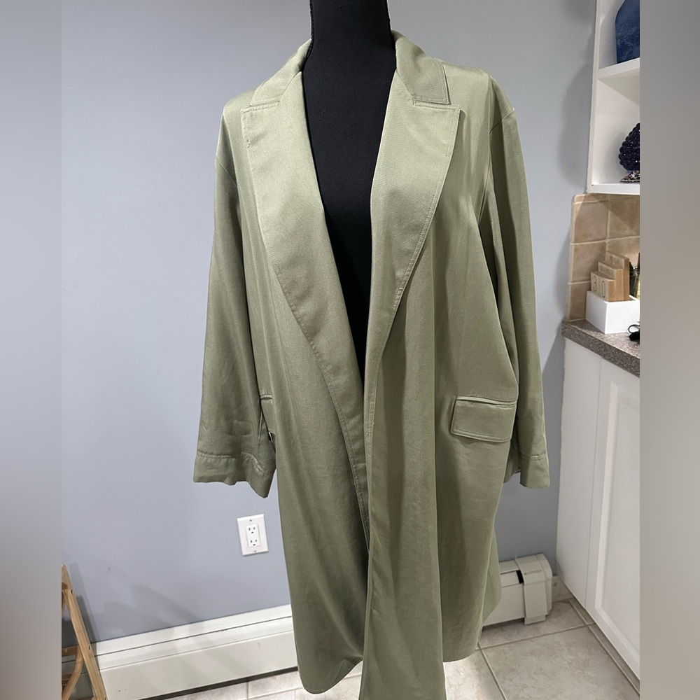 Zara olive jacket trench coat